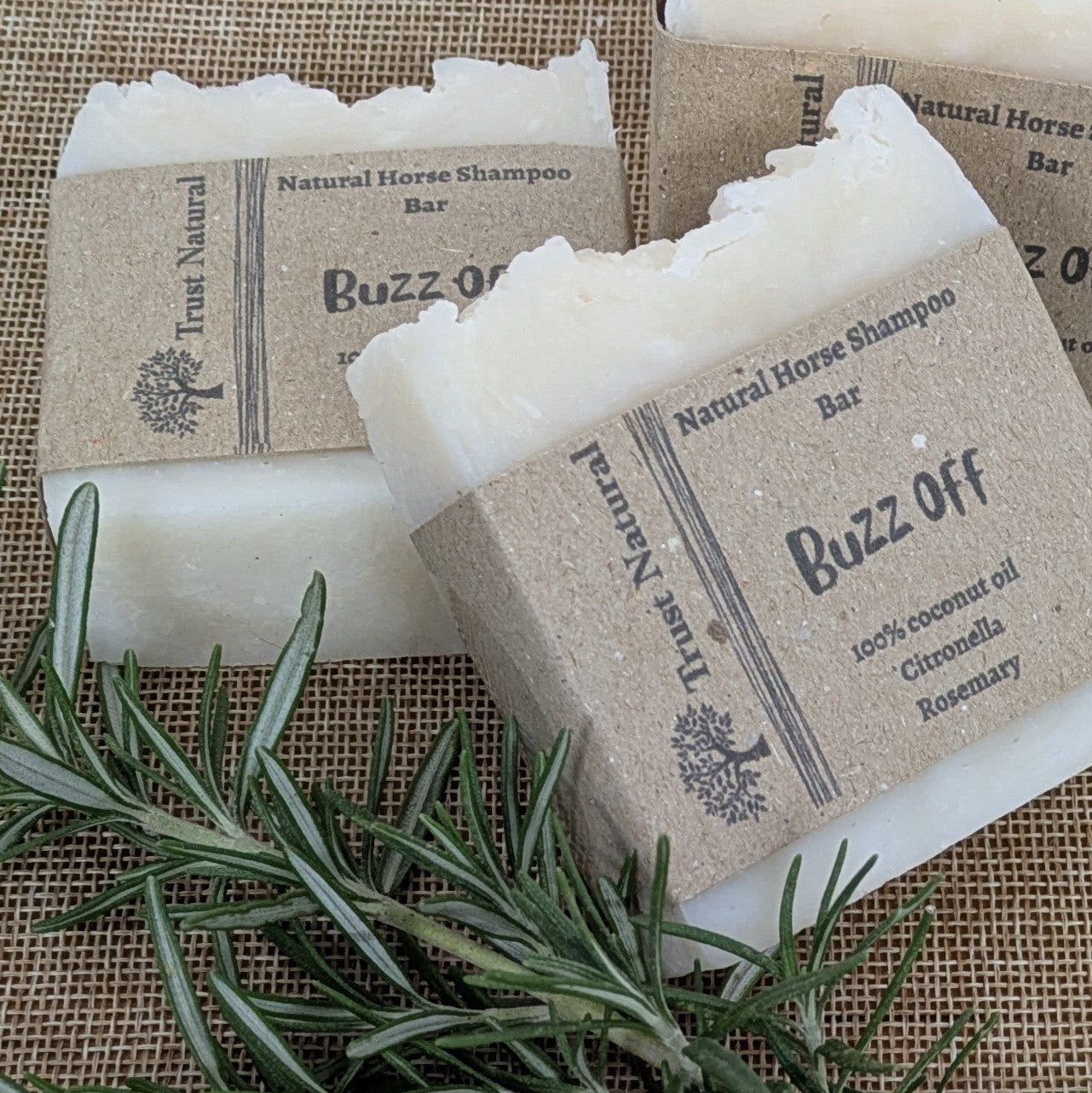 Buzz Off Horse Shampoo Bar - With Citronella and Rosemary